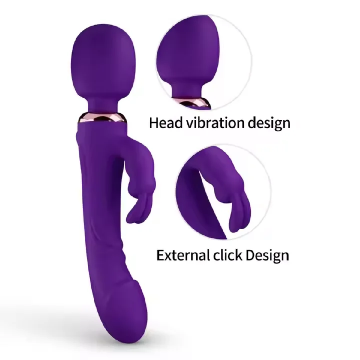 3 in 1 Dildo Wand Vibrator - Image 4