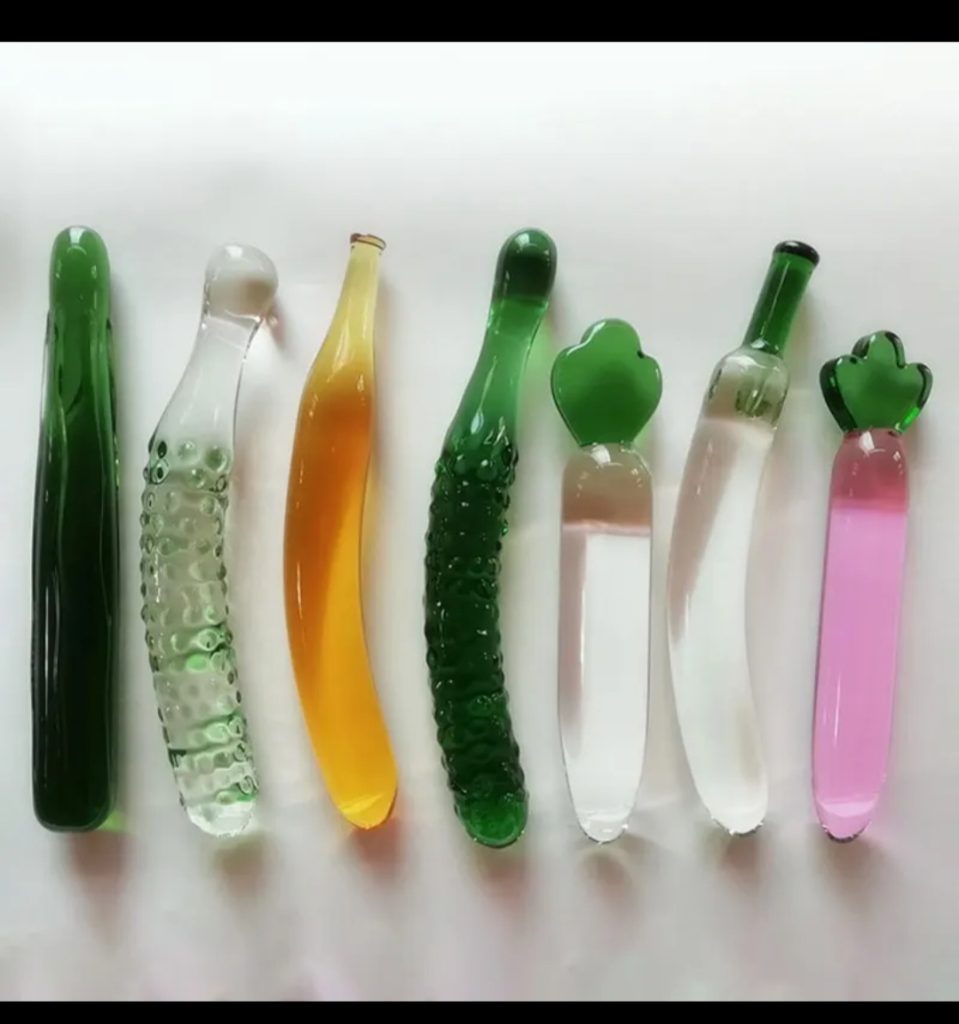 Glass Vegetable Dildo